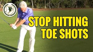 GOLF TIPS  HOW TO STOP HITTING TOE SHOTS [upl. by Elurd92]