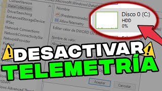 Como desactivar telemetría Windows 10 y mejorar el rendimiento de la pc 2025 [upl. by Bolitho]