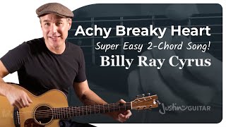 Achy Breaky Heart Easy Country Guitar Lesson [upl. by Jamesy]