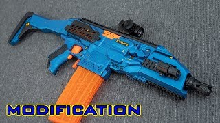 MOD Nerf Stryfe Modification  Scorpion EVO Body Kit [upl. by Ellehcsor]