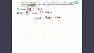 Calculations amp Compounding  Aliquot Method 2 [upl. by Ferdie748]