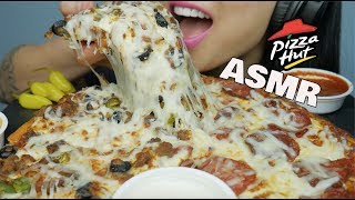 ASMR PIZZA HUT EATING SOUNDS  SASASMR [upl. by Mireille]