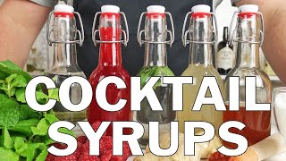 5 x Essential syrups for making cocktails [upl. by Nivled]