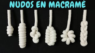 6 nuevos NUDOS en MACRAMÉ paso a paso  6 New Macrame Knots [upl. by Einama117]