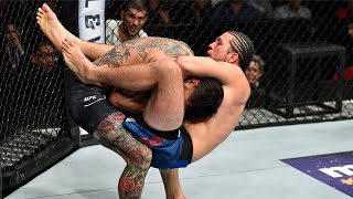 Best Standing Guillotine Finishes in UFC History [upl. by Anaujik]