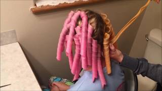 Spiral Hair Curlers Tutorial  Tangled Trends [upl. by Aniroc]