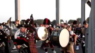 slow march massed pipes and drums John Frost bridge Arnhem [upl. by Ham]