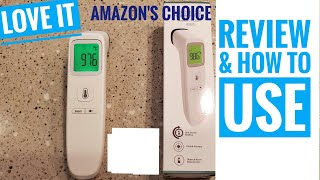 Forehead Touchless Thermometer REVIEW amp How To Use GoodBaby [upl. by Gonta]