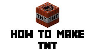 Minecraft How to Make TNT [upl. by Skipper]