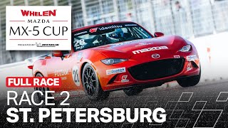 2025 IMSA Whelen Mazda MX5 Cup at St Petersburg  Race 2  Florida [upl. by Trace]