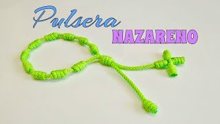 PULSERA de NUDOS FRANCISCANOSNAZARENODECENARIO paso a paso [upl. by Enirol]