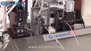 Automatic 3sided Terminal Crimping Machine  Dual Wires Combined Crimping Machine [upl. by Acireit]