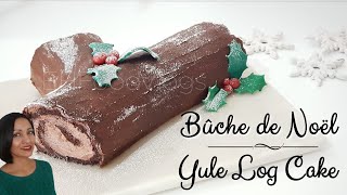 Traditional Yule Log  Bûche de Noël ChristmasCake [upl. by Solracsiul]