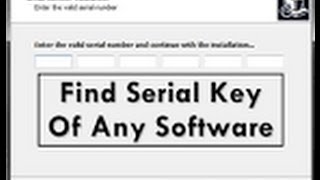 How to Get Serial Number Any Software [upl. by Peterec386]