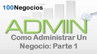 Como Administrar Un Negocio Parte 1 [upl. by Jarred376]