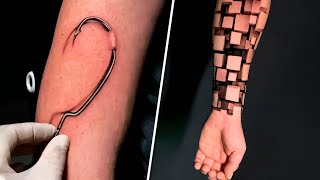 26 Most Realistic Tattoos Youve Ever Seen [upl. by Yrkcaz]