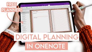 HOW TO Digital Planning in OneNote  FREE Digital Planner [upl. by Asereht378]