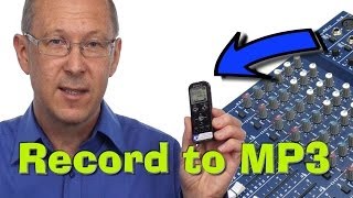 Record to MP3 from an Audio Mixer to a personal recorder [upl. by Yerga]