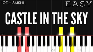 Joe Hisaishi  Laputa  Castle In The Sky Theme  EASY Piano Tutorial [upl. by Sterne]