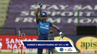 Hardik Pandyas Breathtaking 60 Against Rajasthan Royals [upl. by Neivad354]