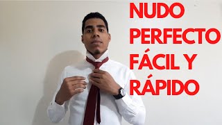 Como hacer un NUDO DE CORBATA PERFECTO FÁCIL y RÁPIDO  Nudo Windsor [upl. by Llewkcor846]