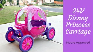 24V Disney Princess Carriage Assembly amp First Impressions [upl. by Godber569]