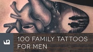 100 Family Tattoos For Men [upl. by Arakahs]