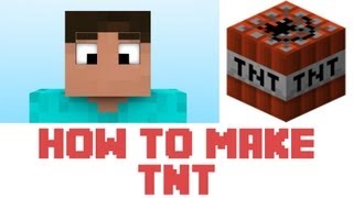 Minecraft  How To Make TNT In Minecraft [upl. by Enylecoj]