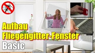 Fliegengitter Fenster BASIC MontageVideo [upl. by Hnahc]