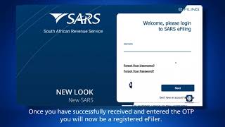 SARS eFiling  How to Register [upl. by Yrellam]