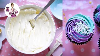 Perfect Silky Buttercream Frosting Recipe  Easy 3 Ingredients [upl. by Hnad625]