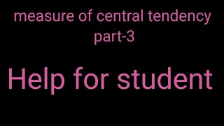 Measure of central tendency  BBS 1st years  mean mode percentile part3  help for student [upl. by Reiniar906]