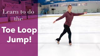 How To Do The Toe Loop Jump  In Figure Skates [upl. by Giraldo696]