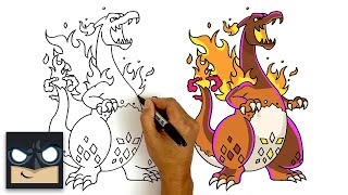 How To Draw Gigantamax Charizard  Pokemon Sword and Shield [upl. by Anilak]