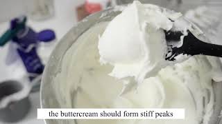 SUPER STABLE AND EASY BUTTERCREAM  For Beginners [upl. by Septima]