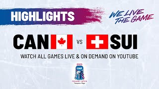 Highlights  Canada vs Switzerland  2023 IIHFWorlds [upl. by Orianna]