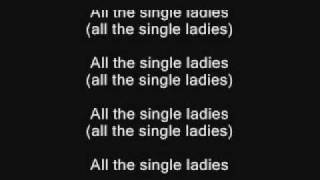 Beyonce  Single ladies lyrics [upl. by Anahsed]