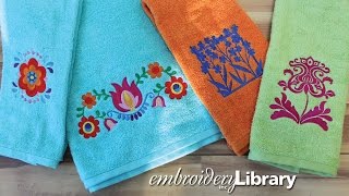 Embroidering on Terrycloth Towels [upl. by Keil]