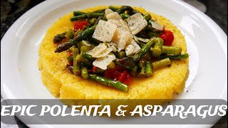 POLENTA AGLI ASPARAGI SELVATICI polenta amp wild asparagus  incredibly delicious recipe [upl. by Aicenav4]