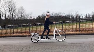 The Electric Walking Bike A Treadmill on Wheels  Pickler amp Ben [upl. by Elocin]