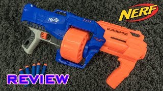 REVIEW Nerf Elite SurgeFire  Unboxing Review amp Firing Demo [upl. by Durham667]