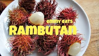 Tasting Rambutan  the hairy fruit [upl. by Carlyle]