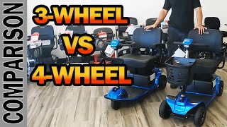 📊3 Wheel VS 4 Wheel Mobility Scooters  Whats The Difference [upl. by Ahsil683]