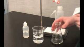 Titration Technique using a buret [upl. by Naimerej]