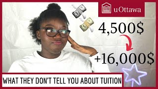 TUITION FEES at the University of Ottawa  How to calculate them right TUTORIAL exempted student [upl. by Llevrac]