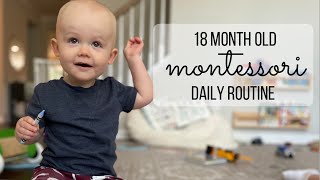 18 Month Old Montessori Daily Routine [upl. by Olnay50]