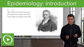 Introduction to Epidemiology History Terminology amp Studies  Lecturio [upl. by Mihe656]