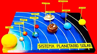 MAQUETA SISTEMA SOLAR fácil de hacer [upl. by Drugge435]