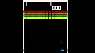 Breakout  1976  Arcade  gameplay HD [upl. by Arytahs]