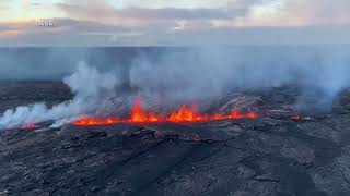 Hawaii Volcano Eruption Zone Flyover [upl. by Attenad]